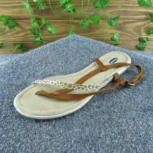Dr. Scholl's Women's Maci‎ Strappy Brown Leather Size 8.5M Gently Used 2025